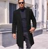 Herren Europäischer Stil Zweireihiger Dicke Wollige Lange Jacke, Große Größen, Cross2024 Kollektion