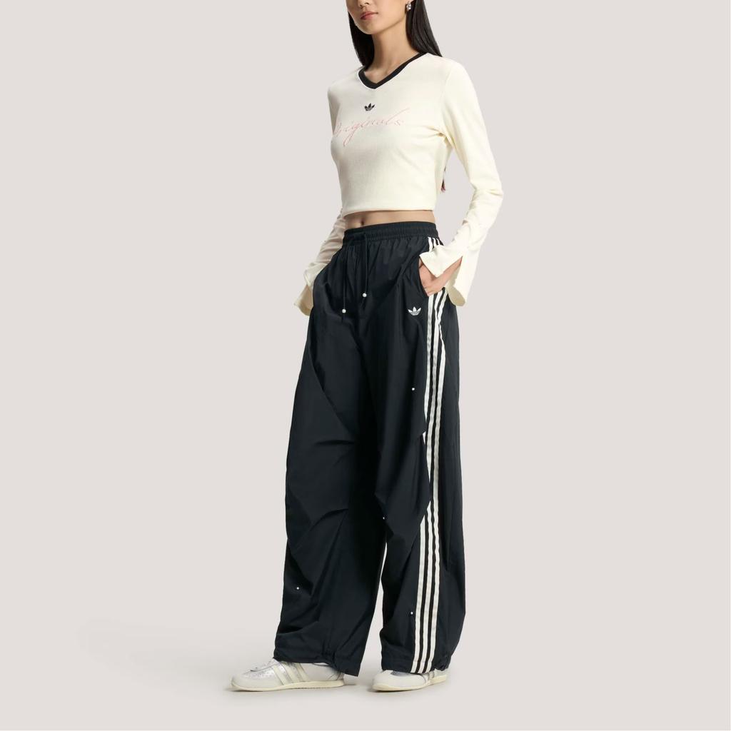 adidas Originals Lässiges Strick-Langarm-T-Shirt Damen Oberteile KS2382