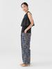 LIFE STORE by BEAMS TEE Mixed Material Ruffle Top Black Free BMING S/S Women's