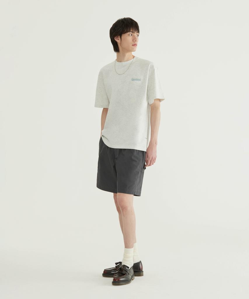 COVERNAT Cool Cotton Surfer Duck Graphic T-Shirt Oatmeal