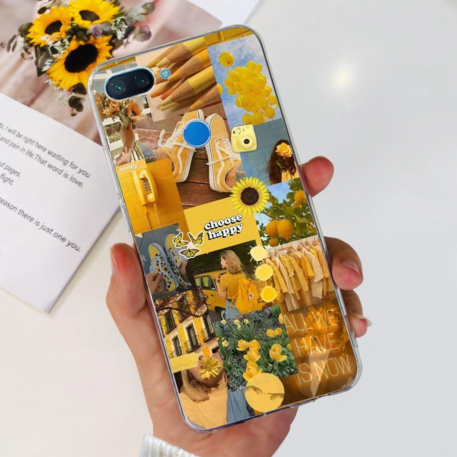 For Xiaomi Mi 8 Lite Case Fashion Soft Silicone Phone Case For Xiaomi Mi 8 SE / Mi 8 Pro Mi8 Lite Clear Tpu Cover Astronaut Capa
