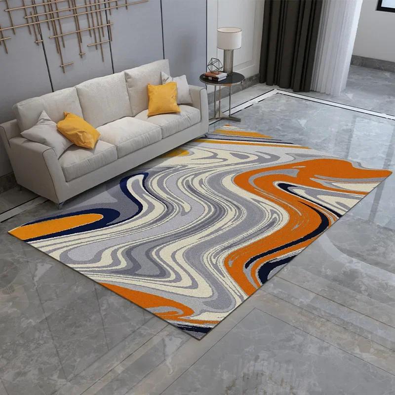 Vintage Abstract Bedroom Area Rug Colorful Striped Non-Slip Carpet Living Room Floor Mat Kitchen Barhroom Entryway Doormat Decor