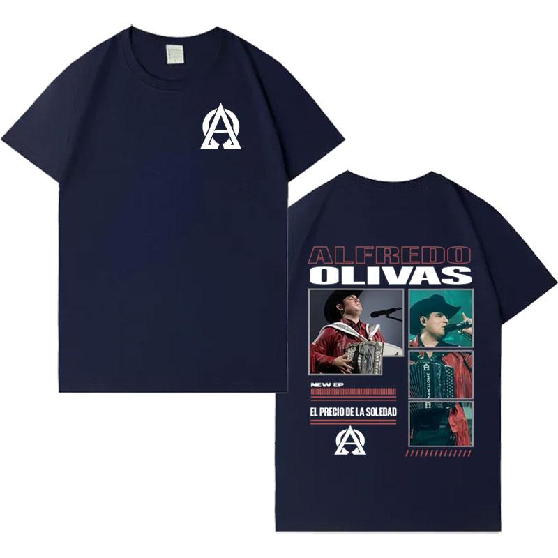 Rapper Alfredo Olivas New Album Tour 2026 Tshrit Mens Womens Fashion Music Casual Tshrits Loose Short Sleeve T Shrits Streetwear