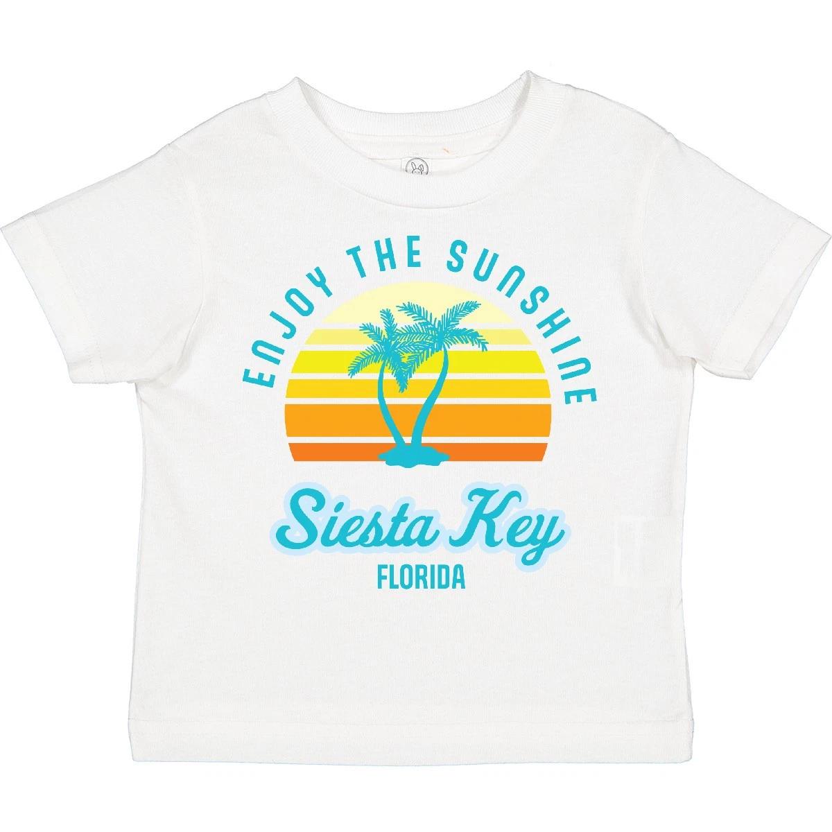 

Inktastic Summer Enjoy The Sunshine Siesta Key Florida In Blue Toddler T-Shirt 100