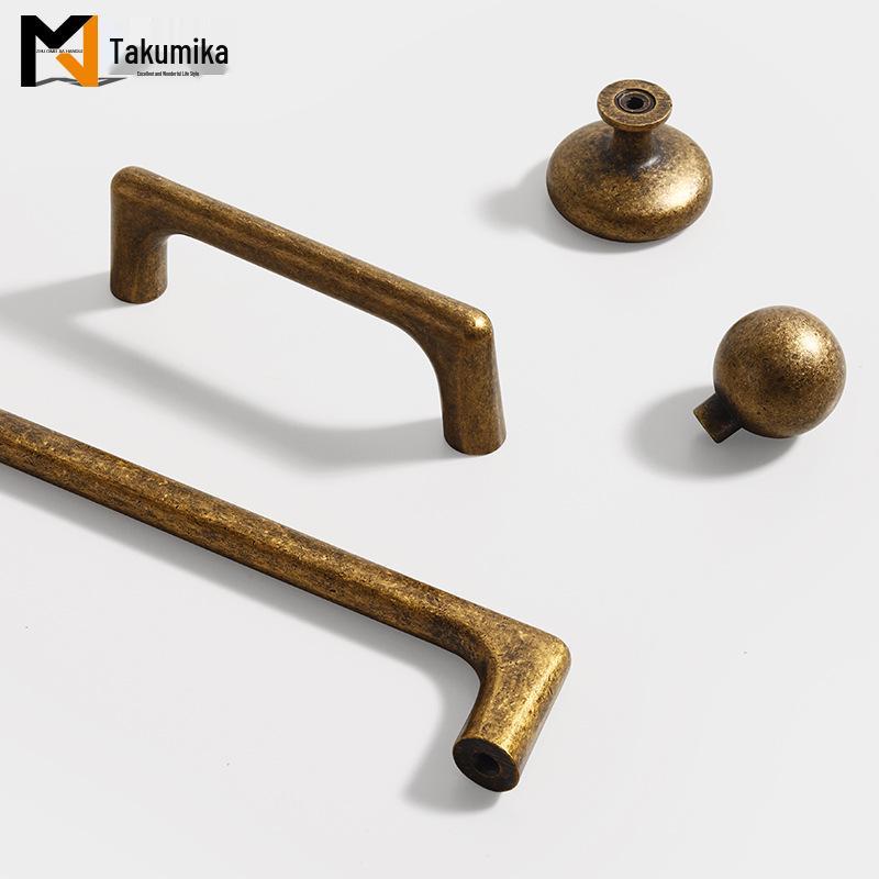 Maniglia per Armadio in Bronzo Retrò Stile Antico per Porte di Cucina e Armadi