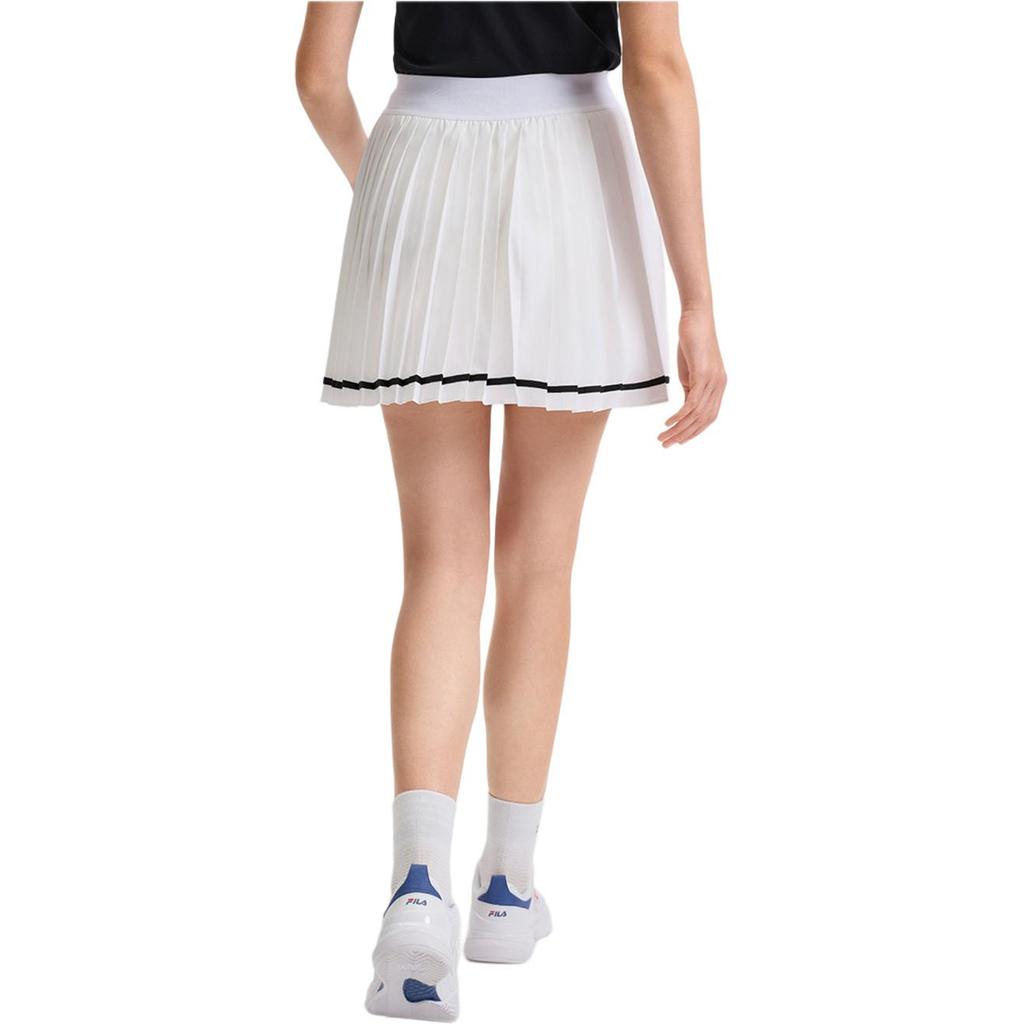 Fila Athletics Wrinkled Four-Way Stretch Slimming Anti-Exposure Fashion Versatile Simple Sports Pleated Casual Skirt Women Skirts A11W523308FWT