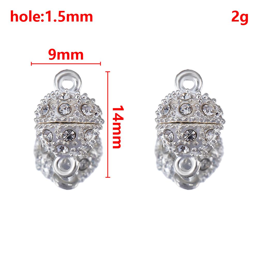 1 Set 2 Sets Verriegelbare Starke Magnetische Verschlüsse Magnetische Endverschluss Verbinder Schmuckherstellung DIY Armband Halskettenverlängerung Zubehör