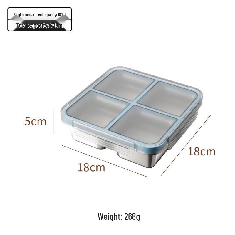 

304 Stainless Steel Portion Control Lunch Box
