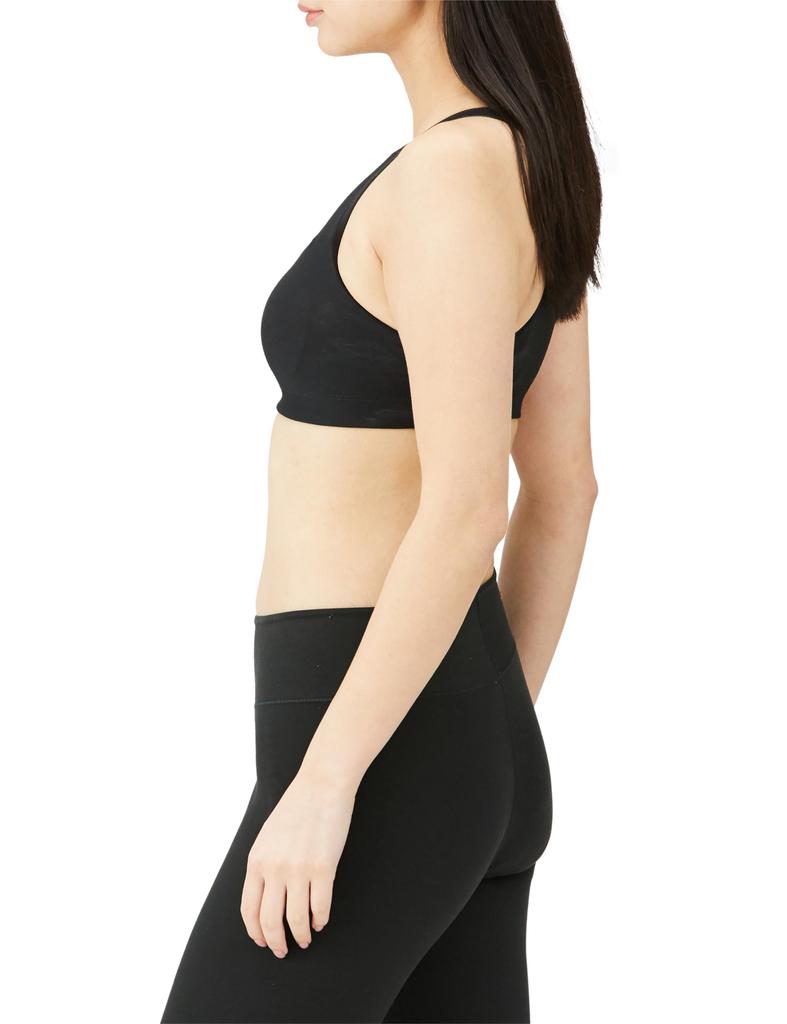 Danskin Mesh Support Sports Bra Size L Women's Breathable, Quick-Drying (DC124900), Black,
