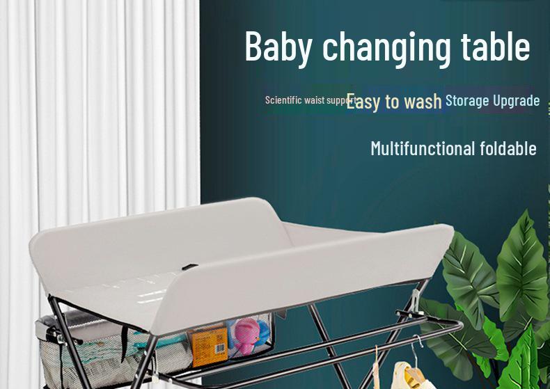 Multi-Functional Baby Crib with Changing Table and Newborn Care Station