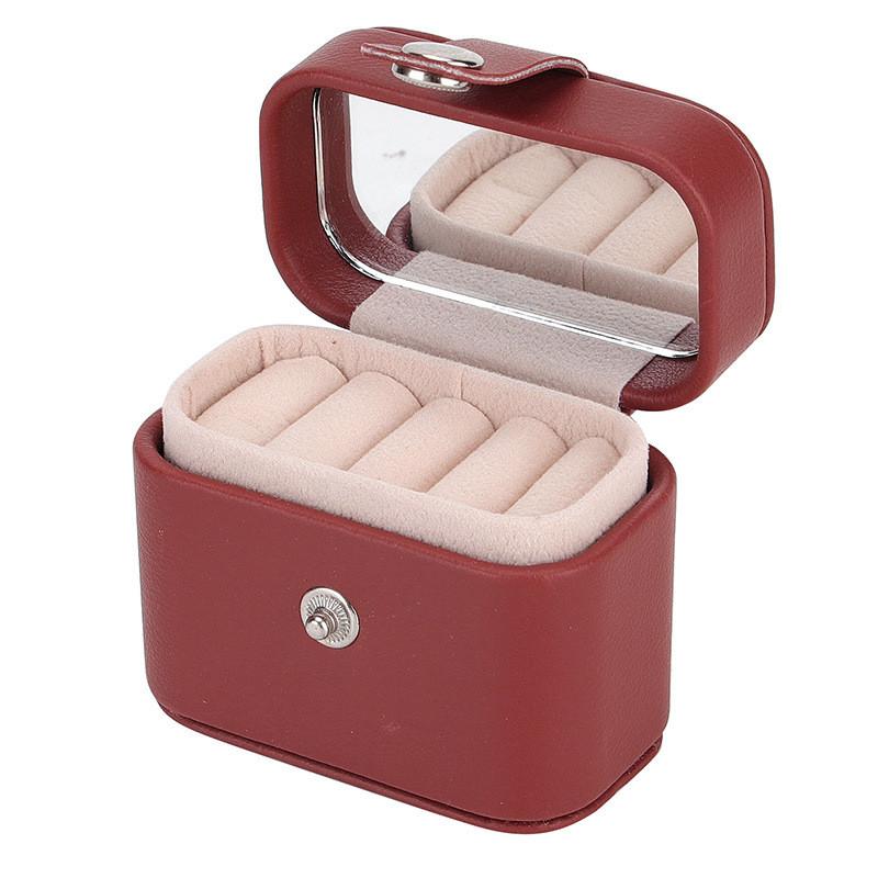 Compact Jewelry Organizer With Soft Leather For Travel And Wedding Gift
