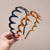 U-Shaped Fashion Tooth Hair Comb Headband for Women - Reversible Korean Style High Cranium Headbands with Teeth for Teen Girls