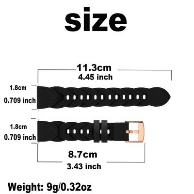 Λουράκι Ρολογιού 18mm Για Garmin Venu 2S/3S Vivoactive 4S/Vivomove 3S Τεχνητό Δέρμα Forerunner 265S 255S Ανταλλακτικό Βραχιόλι