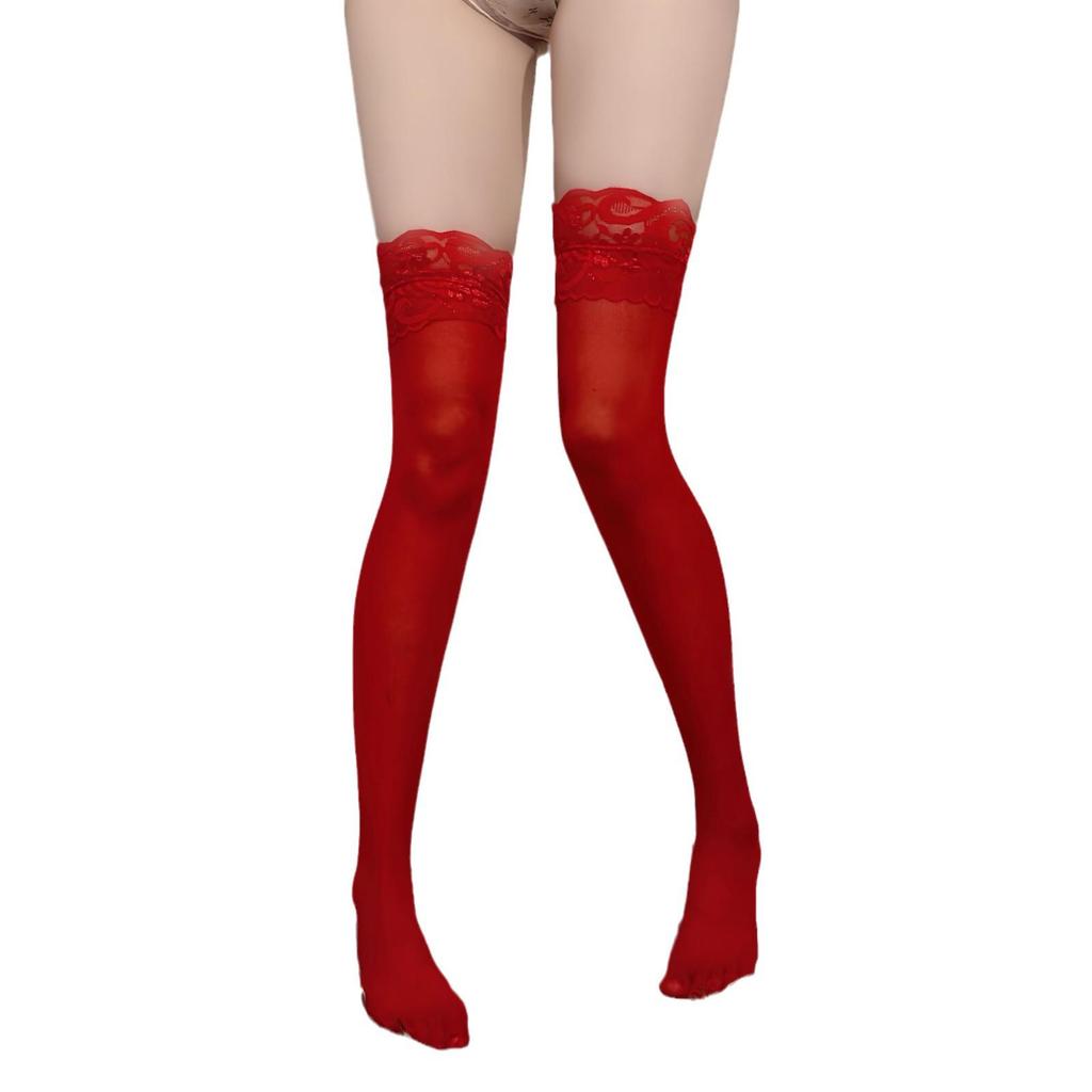 Japanese Lolita Lace Over-the-Knee Socks: Thin, Transparent, Sexy JK Style for Women