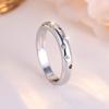 Simple Colorful Zircon Engagement Rings for Women Fashion Silver Color Wedding Bands Minimalist Finger Jewelry