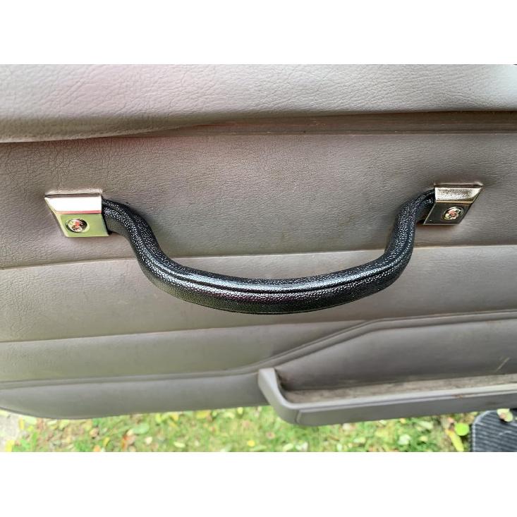 55009801K Interior Door Handle Pull Strap Kit Black Front Left Driver and Right Passenger Side Compatible with Jeep Wrangler YJ 1987-1995 Pack of 2