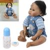 50cm Reborn Baby Dark Skin Realistic Babies Boy Doll Soft Adorable Child Toy Gifts