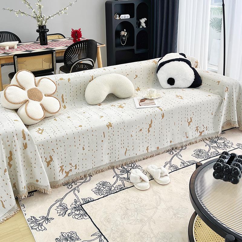 Pokrowiec na sofę z szenili Pełny pokrowiec Nowy Lekki Luksus Pokrowiec na klimatyzator Koc Ochrona przed kocimi pazurami Poduszka na siedzisko