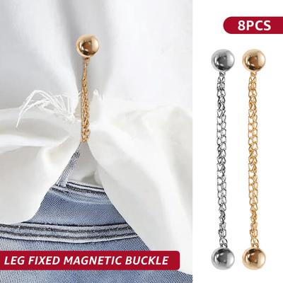 8Pcs Magnetic Clothing Clips Magnetic Clothing Pins Universal Magnetic Clothing Clasp for Cuffs Neckline Hems Trouser Hems Shirt