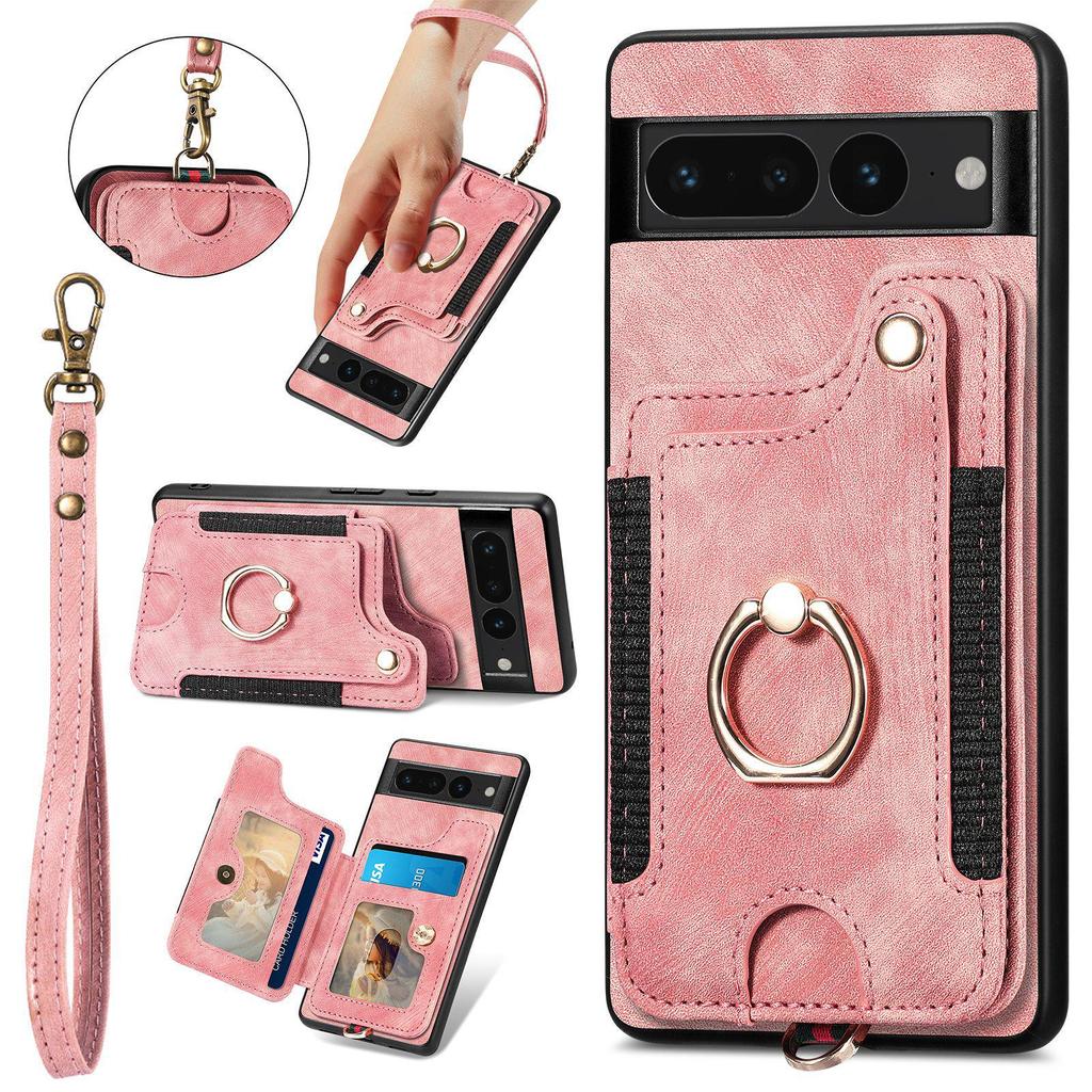 Universal Google Pixel 10 Pro Leather Flip Case with Card Slot & RFID Protection