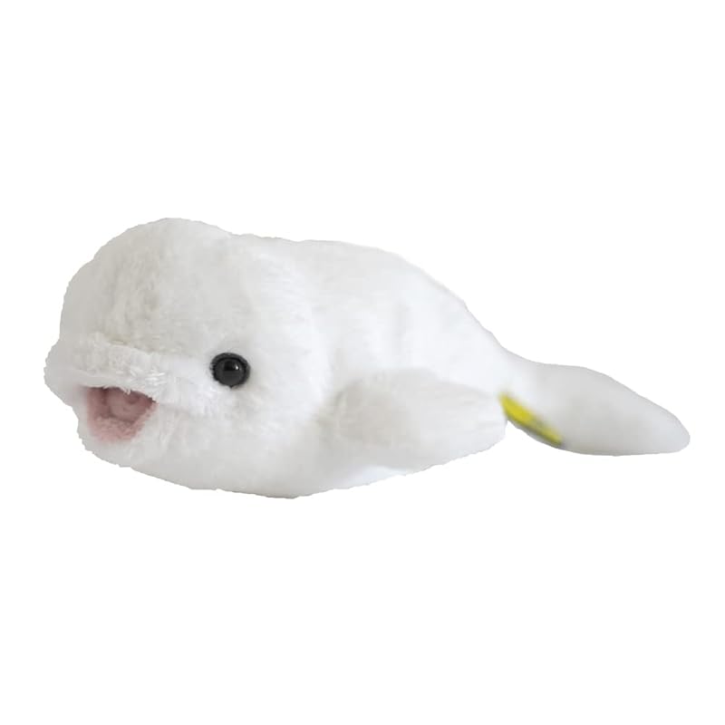 

Sun Lemon Fluffy s Beluga Whale, Small, 14 x 26 x 8 cm, Plush Animal, P-8512