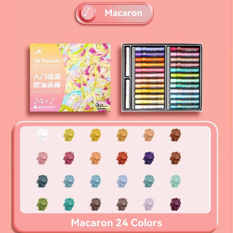 Artist Soft Oil Pastel Set 16/24/36/48 Colors Beginners Painting Drawing Student Graffiti Art Crayons Washable Oil Paint Sticks