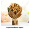 3D Sunflower Greeting Card Foldable Repeatedly Exquisite Flower Greeting Card for Valentine Day