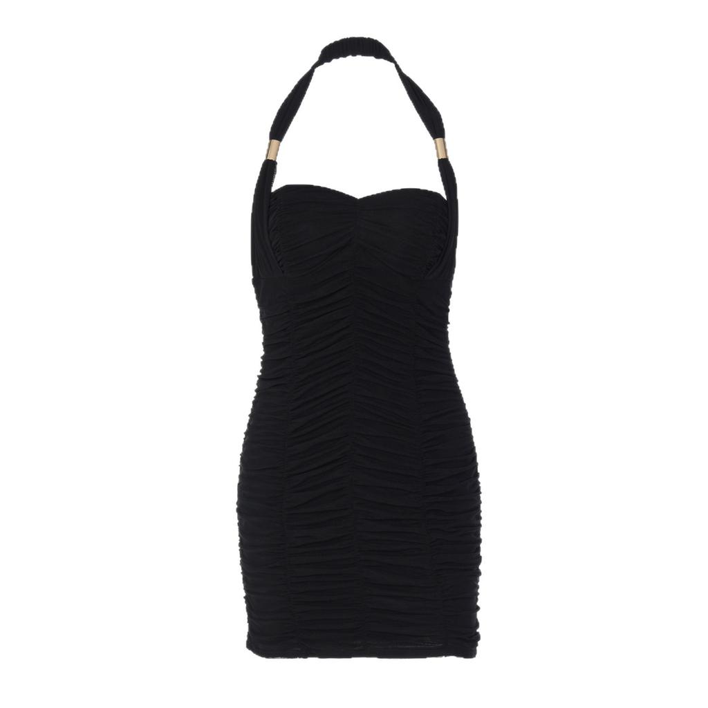 Summer new women's clothing European and American sexy tube top nightclub pleated hip wrap dress