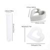 Heart Silicones Molds with Test Tube for Flower Vase Glass Planter Stations Stand Plant Stations Table Decorations