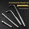 1/2'' Non-Deforming Large L-Shaped Ratchet Wrench & Short Power Extension Bar
