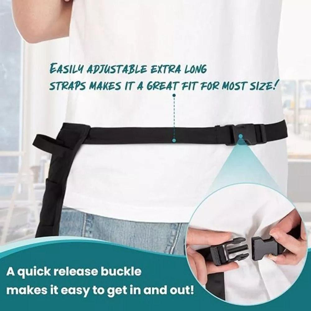 5 Pockets Barber Half Apron Waterproof Hair Cutting Pouch New Hair Stylist Waist Bag