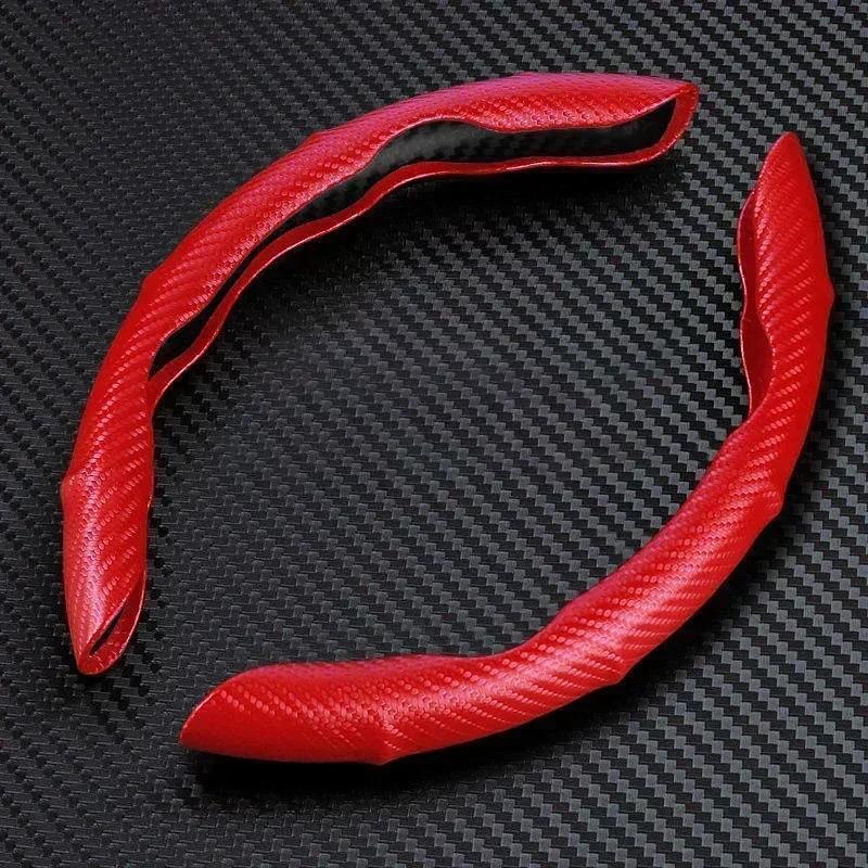 2025 Hot Universal Non-Slip 2 Halves Car Steering Wheel Cover Carbon Fiber Booster Cover For Honda Civic XR-V HR-V Accord Odysse