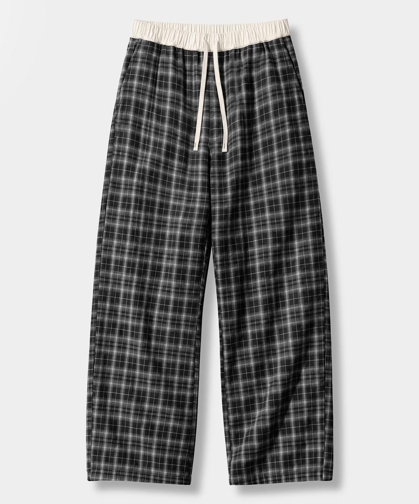 EUGGEN Plaid Check Layered Pants_2 Color
