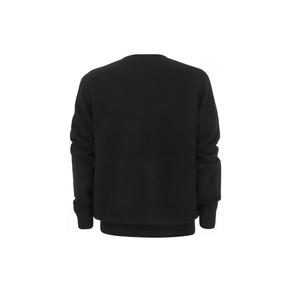 Polo Ralph Lauren FW22 Solid Color Logo Embroidered Pullover Knit Sweater Men Sweater Black 710876714-003