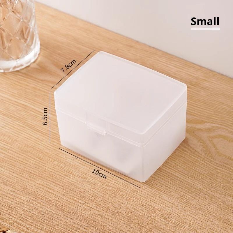 White & Transparent Desktop Storage Box Pos Collection Box Jewelry Container Id Card Organizer