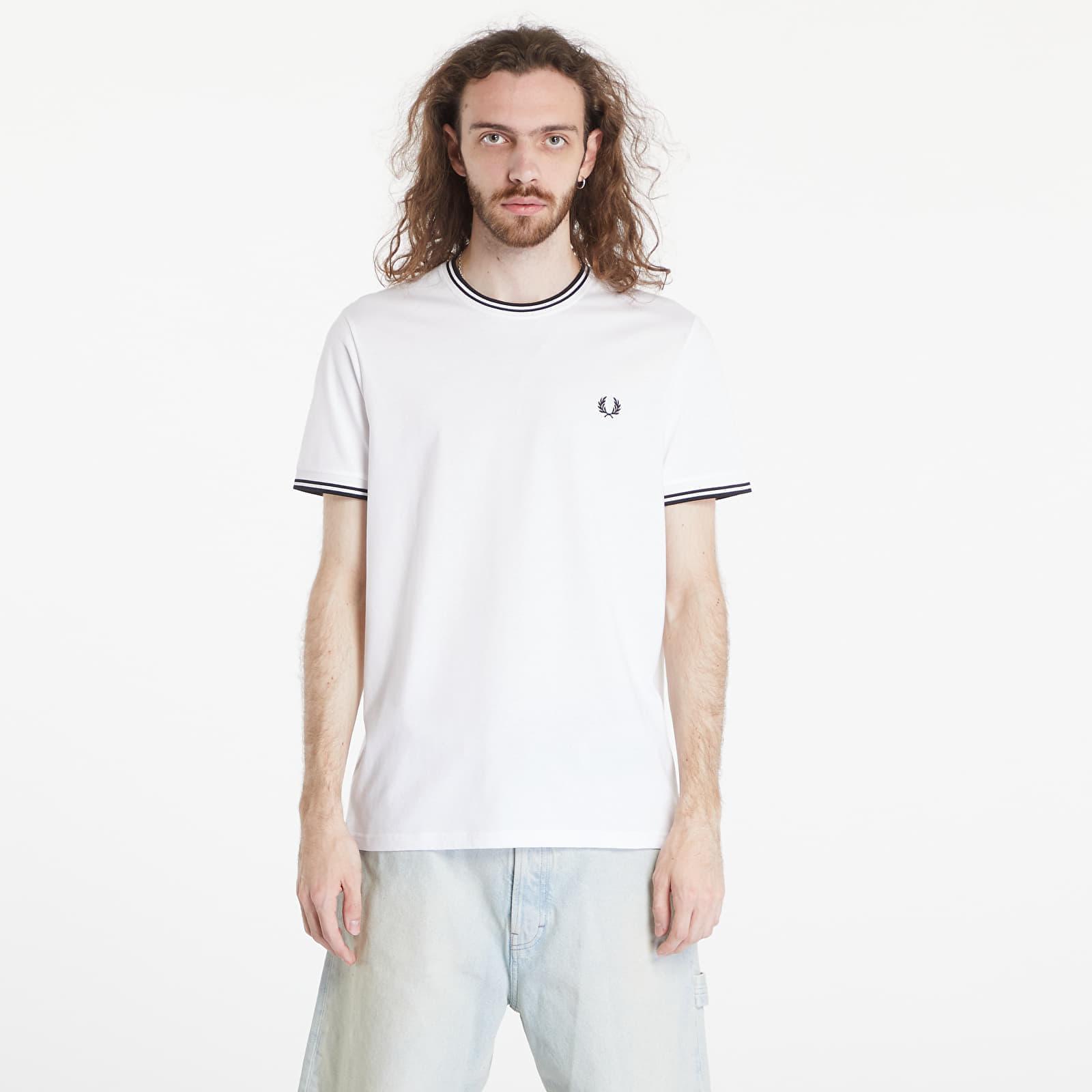 VAN GRAAF Fred Perry Herren Weiß T-Shirt Baumwolle Extra Groß - Bild 9