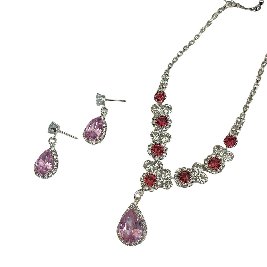 Wedding Women'S Necklace Earrings Set, Bridal Wedding Dress Necklace, Dinner Party Accessories
