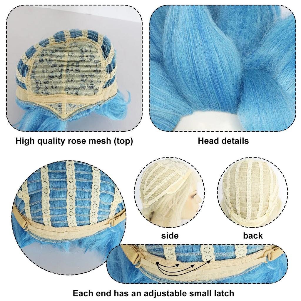 Adult Anime Synthetic Dragon Ball Z Saiyan Son Goku Gogeta Vegetto Cosplay Wig for Halloween Christmas Cosplay