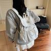 Schoolbag Korean Ins High Value Striped Backpack Female College Student Commuting Leisure Small Schoolbag Outdoor Small Fresh Backpack