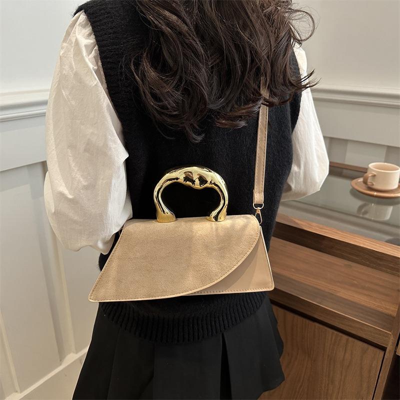 New simple high-end texture niche design handbag versatile shoulder messenger bag small square bag