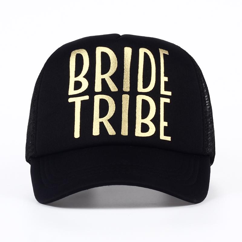 Najpopularniejszy zespół Bride Czapka baseballowa Czapka z siateczki BRIDE Złoty nadruk Kobieta Impreza Święta Gotowa do ślubu Czapki ślubne Snapback