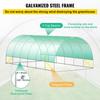 VEVOR Estufa Túnel Walk-in, 609,6 x 304,8 x 213,4 cm Estufa Portátil para Plantas com Arcos de Aço Galvanizado, 3 Vigas Superiores, 4 Hastes Diagonais