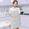High-Value Cotton and Linen Striped Sleeveless Kitchen Apron