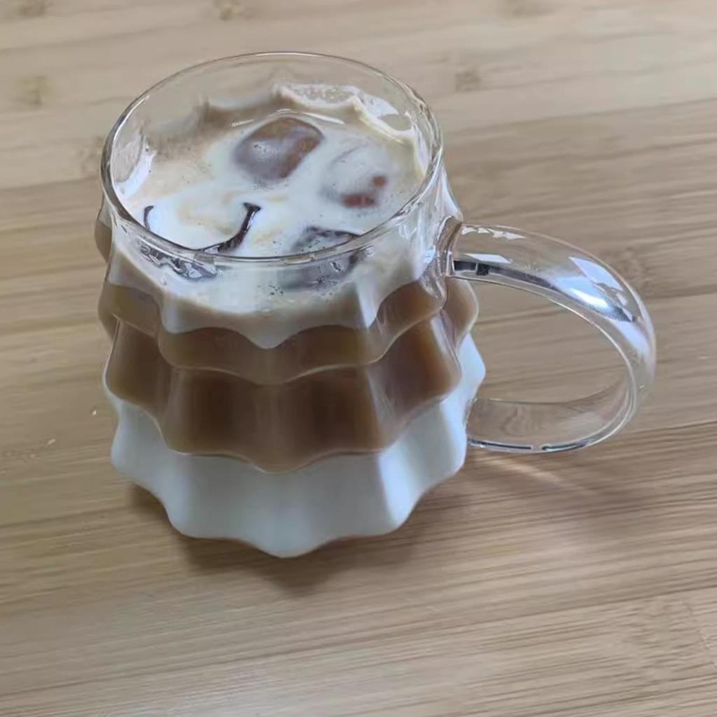 Christmas Tree Glass Coffee Mug Cute Festive Coffee Cup Latte Cappuccino Cup Milk Cup Beverage Mug Tea Cup Water Cups
