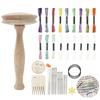 Wooden Darning Supplies DIY Kits Darning Mushroom Patching Tool Pant Clothes Socks Bag Home Sewing Wood Mending Device