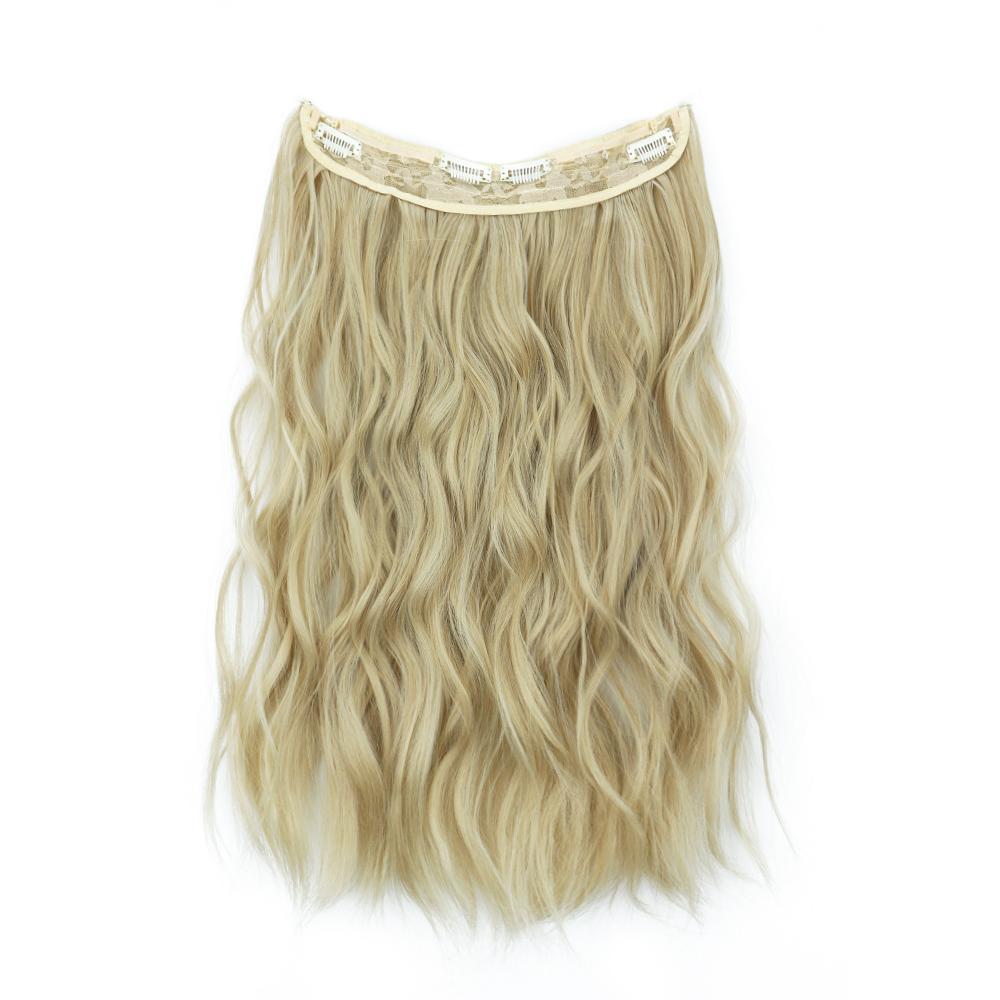 

MISS WIG, женские натуральные повседневные волнистые наращивание волос, невидимая проволока и зажимы, синтетическое волокно, волнистые волосы 55 cm