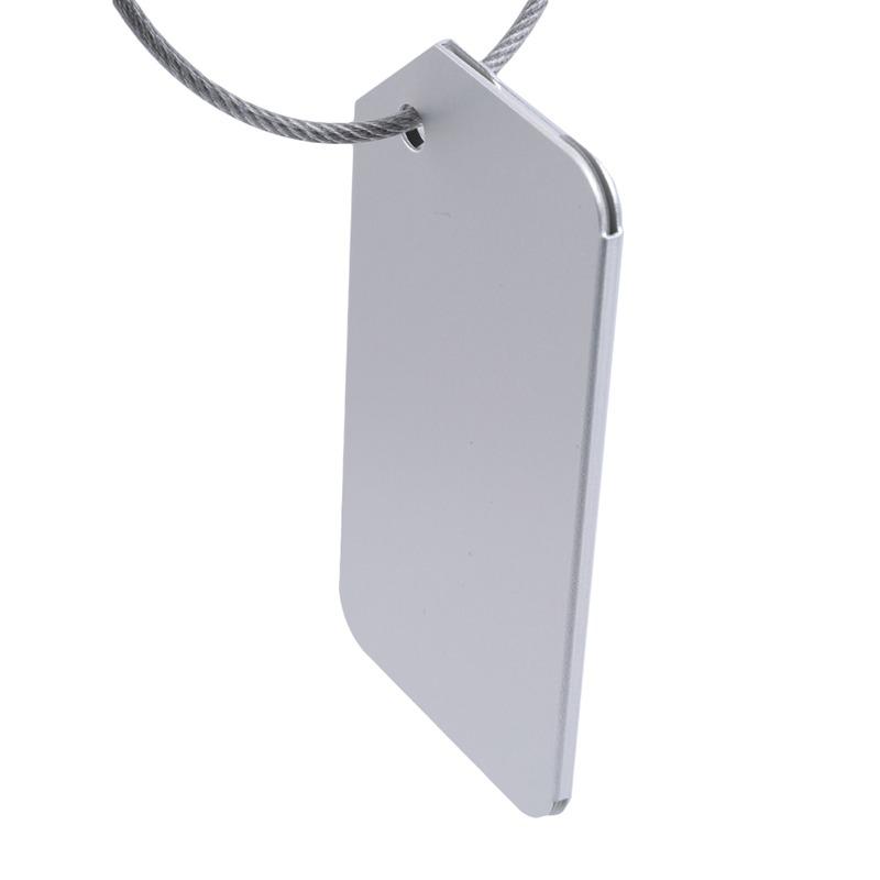 Kofferanhänger für Koffer Aluminium Datenschutz Gepäckanhänger Gepäckidentifikator Reisezubehör Essentials