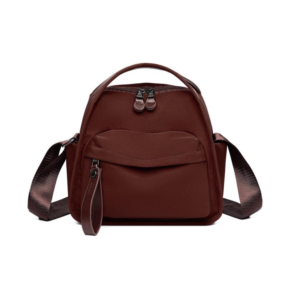 Solid Color Single Shoulder Bag Large Capacity Handbag Portable Commuting Bag Women