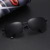 Summer Polarized Metal Glasses Driving Sunshade Black Sunglasses Photosensitive Color-Changing Sunglasses Factory