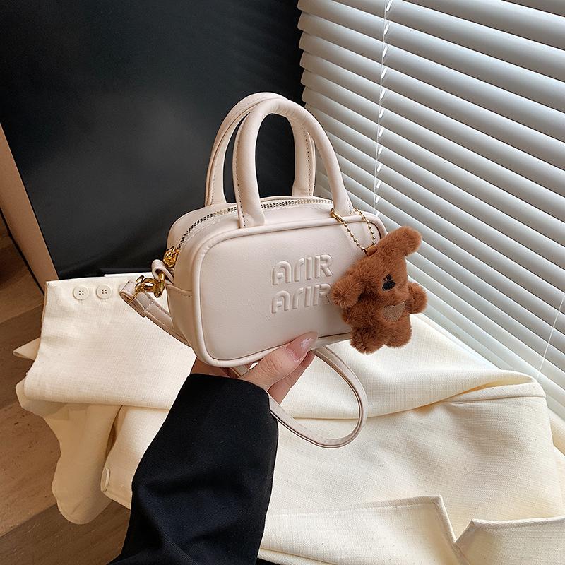 

Современная детская ручная сумка для боулинга с элегантными буквенными дизайнами и дышащим материалом бежевый